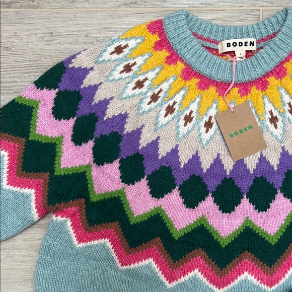 Boden Eleanor Fair Isle Sweater - Picture 5 of 10